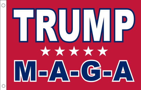 12INCH X 18INCH TRUMP M-A-G-A FLAG WITH STICK