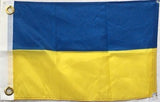 Ukraine 12"x18" Flag With Grommets Rough Tex® 100D Boat Flag