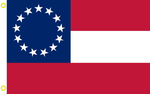 Stars & Bars (13) 3'X5' State Flag ROUGH TEX® 100D