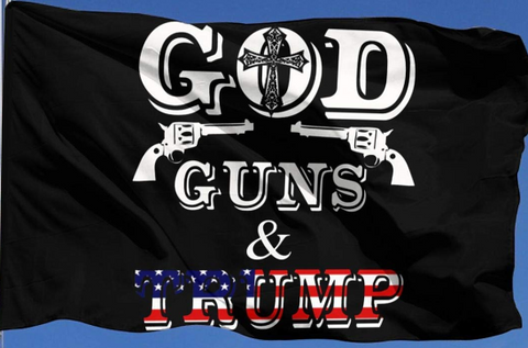 Gods Guns & Trump Flag - 3'X5' Rough Tex® 100D