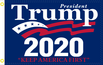 President Trump 2020 Keep America First KAF 3'X5' Flag- Rough Tex 100D