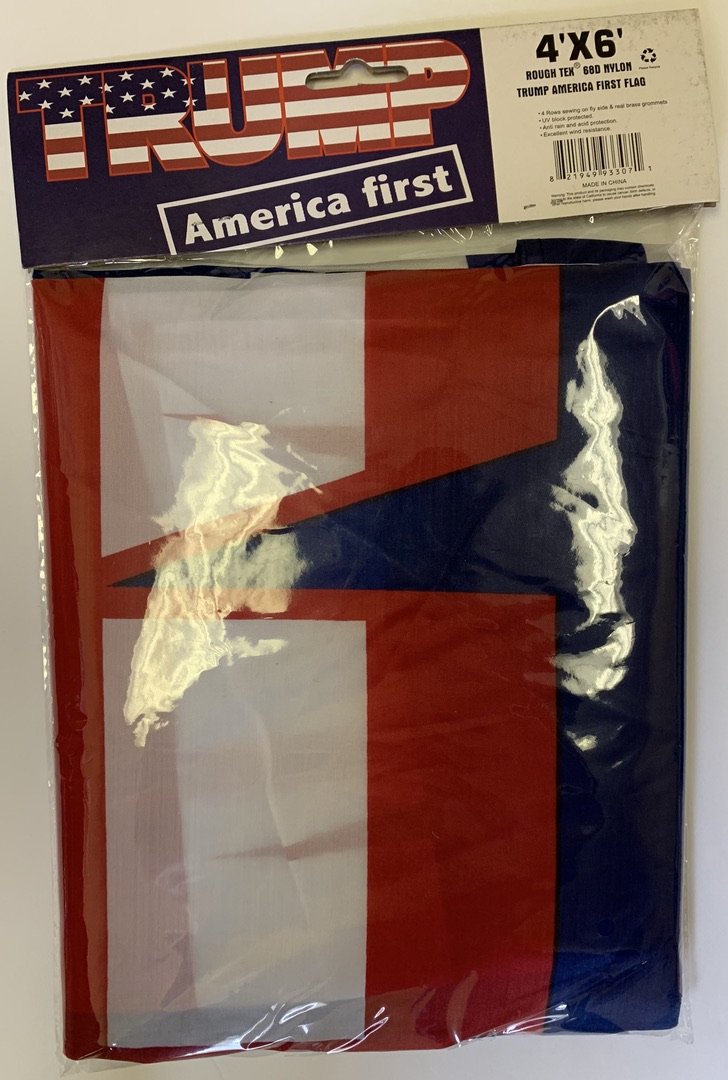 Trump America First Rough Tex® 68D Nylon 4'X6' Flag