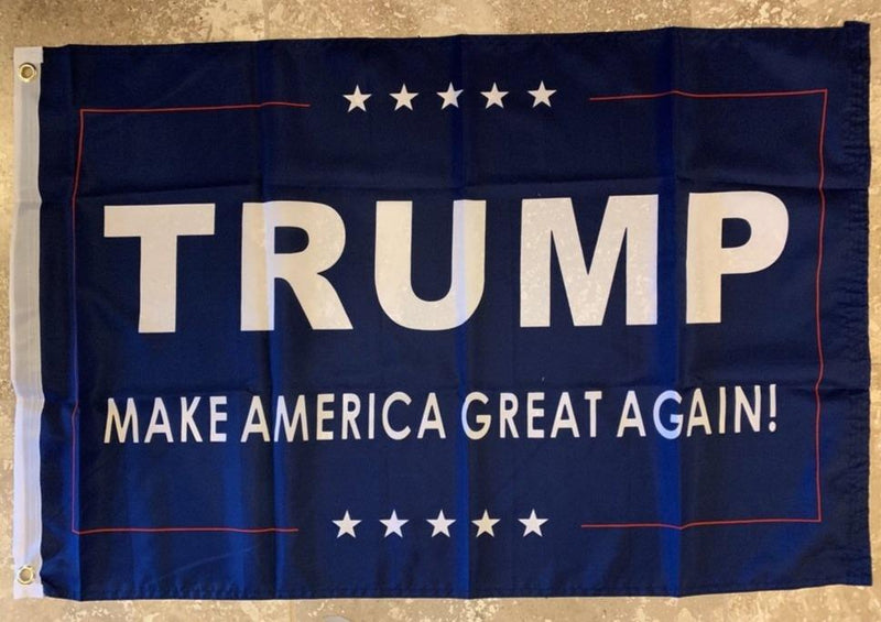 Trump IV M A G A Blue Flag- 2'X3' Rough Tex® 100D