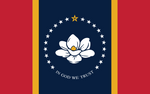 Magnolia 2020 Mississippi State Flag 100D Rough Tex® (Multiple Sizes) In God We Trust