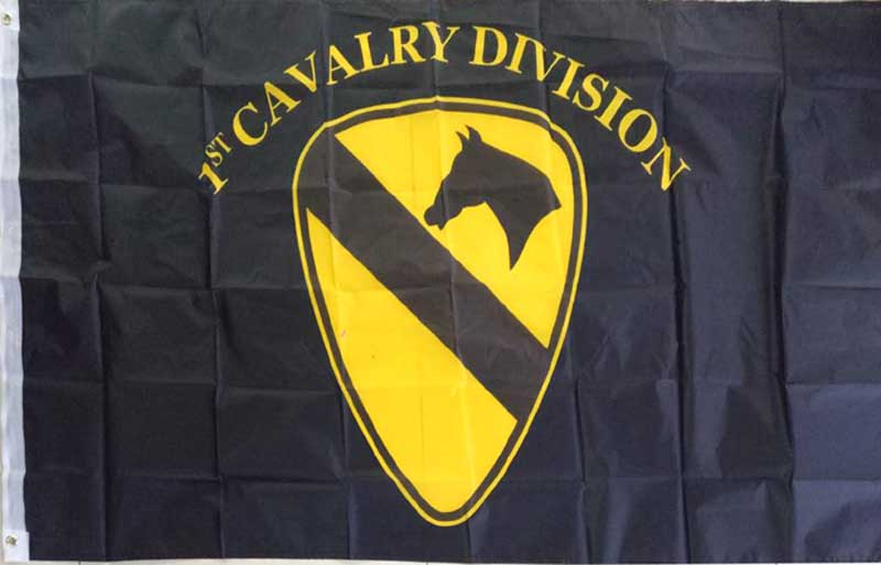 1st Cavalry 3'X5' Flag ROUGH TEX® 100D DBL Sided