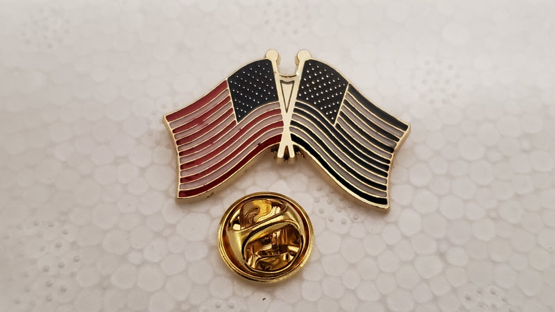 USA & USA Thin Blue Line -  Cloisonne Hat & Lapel Pin