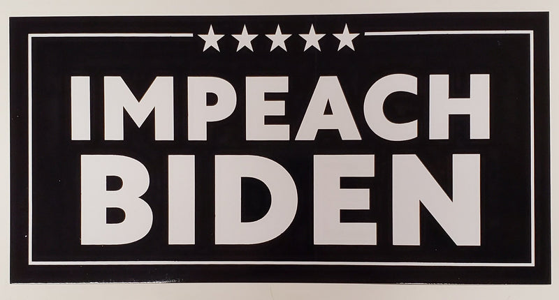 Impeach Biden Bumper Sticker Trump