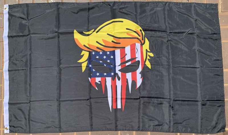 Trump Punisher Stars And Stripes 3'X5' Flag Rough Tex® 100D