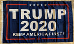 Trump 2020 KAF Keep America First Blue 3'X5' Flag 100D Rough Tex®