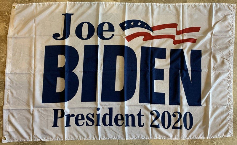 Joe Biden Official Democratic Party Presidential Banner White 3'X5' Single Sided Flag Rough Tex® 100D