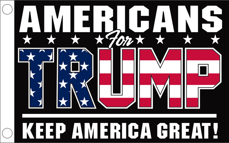 Americans For Trump KAG Keep America Great Double Sided Flag Rough Tex ® 2'X3' 100D