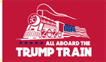 2'X3' 100D TRUMP TRAIN RED FLAG