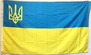 Ukraine Trident Crest 3'X5' Flag Rough Tex® 100D