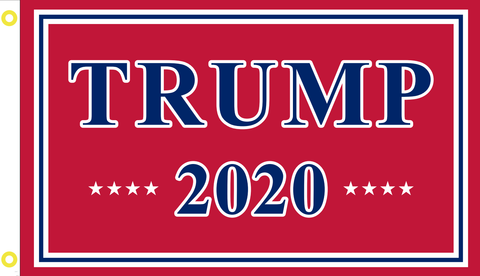 RED TRUMP 2020 FLAG 100D Rough Tex® (Multiple Sizes)