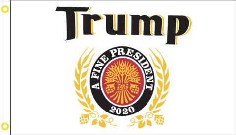 Trump a Fine President Flag 100D Rough Tex® (Multiple Sizes)