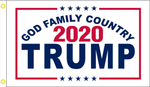 3'X5' 100D TRUMP GOD FAMILY COUNTRY FLAG