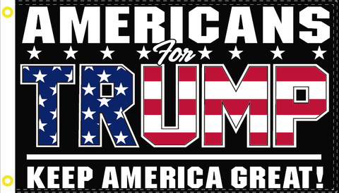 Americans for Trump Flag 100D Rough Tex® (Multiple Sizes)