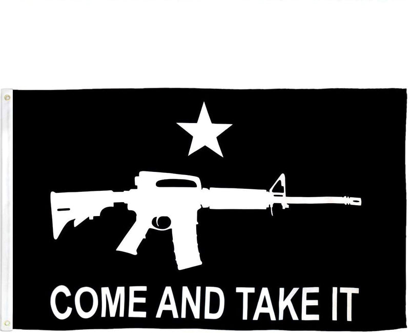 Come And Take It M4 (Black) 3'X5' Flag ROUGH TEX® 100D