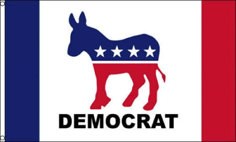 Democratic Party 3'X5' Flag ROUGH TEX® 100D