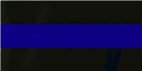 Police - Thin Blue Line Bumper Sticker - Large