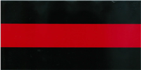 Fire Department Thin Red Line Bumper Sticker