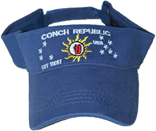 CONCH REPUBLIC BLUE WASHED VISOR