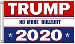 Trump No More Bullshit 2020 #2 Red White Blue 3'X5' Double Sided Flag- Rough Tex® 100D