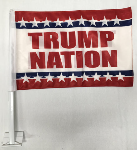 Trump Nation  - 12''X18'' Car Flag