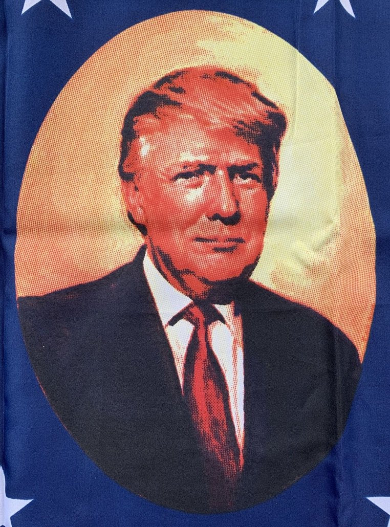 Donald Trump Portrait Betsy Ross American Flag 3'X5' Rough Tex® 100D