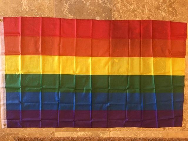 RAINBOW 68D NYLON PRIDE FLAG 3'X5'