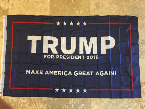 TRUMP FLAG 68D NYLON 3'X5' 2016 OFFICIAL