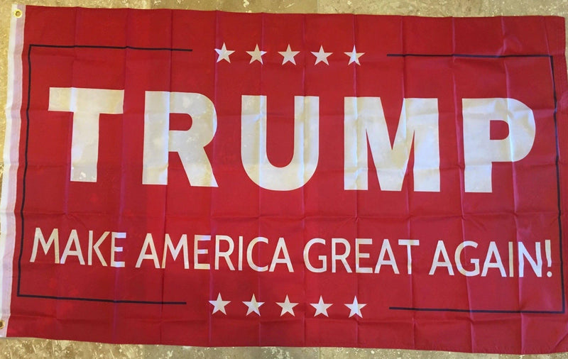 Trump MAGA Red IV Campaign Single Sided Flag 3'X5' feet Rough Tex ® 68D NYLON