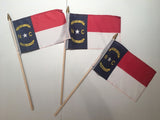 6x9 inch sewn edge classroom US State American flags & USA (144 6"x9" Stick FLAGS PER STATE) 50 UNITED STATES FLAGS 6"X9" WOODEN STAFF STATE FLAG COLLECTION 15" wood staff soft point gold wood spears