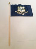 6x9 inch sewn edge classroom US State American flags & USA (144 6"x9" Stick FLAGS PER STATE) 50 UNITED STATES FLAGS 6"X9" WOODEN STAFF STATE FLAG COLLECTION 15" wood staff soft point gold wood spears