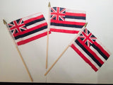 6x9 inch sewn edge classroom US State American flags & USA (144 6"x9" Stick FLAGS PER STATE) 50 UNITED STATES FLAGS 6"X9" WOODEN STAFF STATE FLAG COLLECTION 15" wood staff soft point gold wood spears