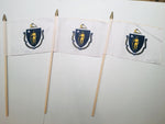 6x9 inch sewn edge classroom US State American flags & USA (144 6"x9" Stick FLAGS PER STATE) 50 UNITED STATES FLAGS 6"X9" WOODEN STAFF STATE FLAG COLLECTION 15" wood staff soft point gold wood spears