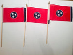 6x9 inch sewn edge classroom US State American flags & USA (144 6"x9" Stick FLAGS PER STATE) 50 UNITED STATES FLAGS 6"X9" WOODEN STAFF STATE FLAG COLLECTION 15" wood staff soft point gold wood spears