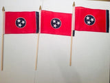 6x9 inch sewn edge classroom US State American flags & USA (144 6"x9" Stick FLAGS PER STATE) 50 UNITED STATES FLAGS 6"X9" WOODEN STAFF STATE FLAG COLLECTION 15" wood staff soft point gold wood spears