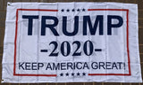 Trump 2020 Keep America Great KAG White 3'X5' Double Sided Flag- Rough Tex® 100D