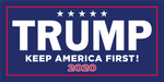 Trump Keep America First 2020 Blue - Bumper Sticker
