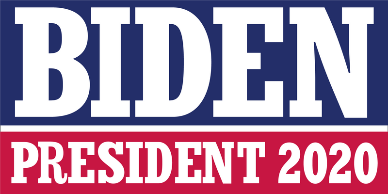 Biden President 2020 Democratic Presidential Blue And Red Double Sided Flag 12"X18" Rough Tex® 100D