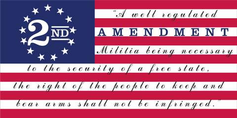 Betsy Ross 2nd Amendment A Well Regulated Militia Bumper Sticker