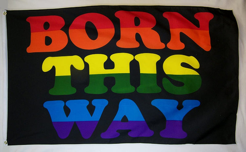 Born This Way 3'X5' Flag Rough Tex® 68D Nylon