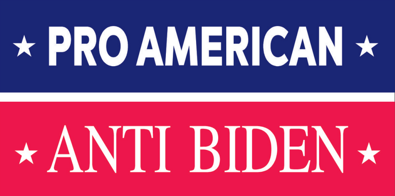 Pro American Anti Biden Bumper Sticker