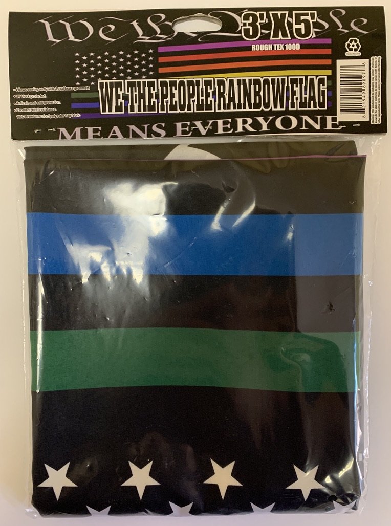 We The People Means Everyone Rainbow Flag 3'X5' Flag Rough Tex® 100D