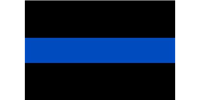 Police - Thin Blue Line Bumper Sticker - Small