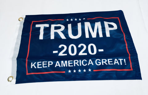 Blue Trump 2020 Keep America Great KAG Single Sided Flag- 12''x18'' Rough Tex®