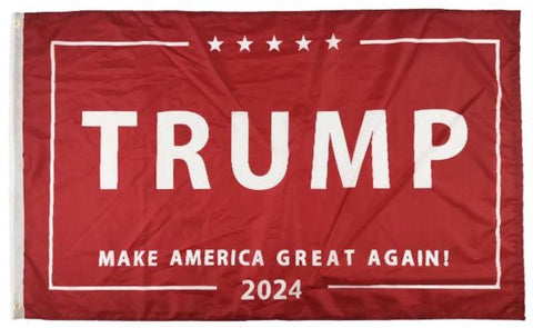 Trump 2024 RED M A G A - 3'X5' Flag Rough Tex® 100D