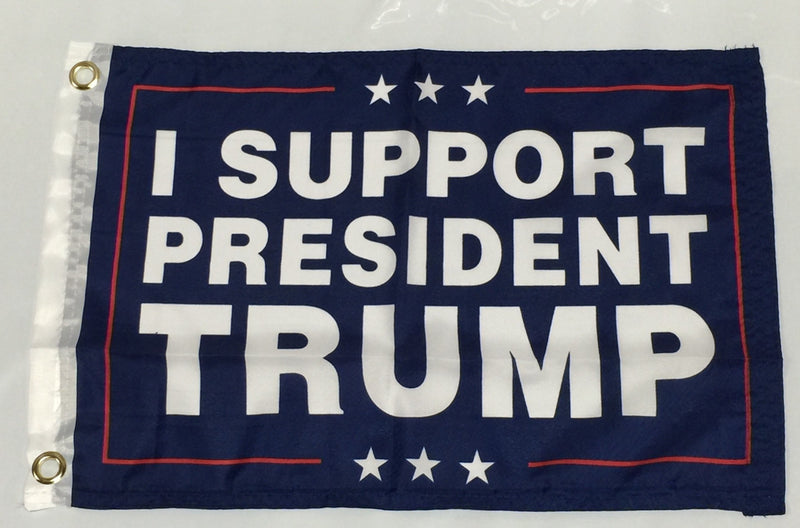 I Support President Trump- 12'X18' Single Sided Flag