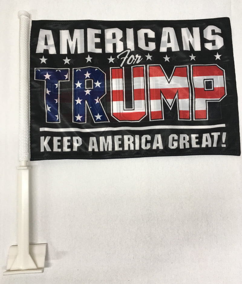 Americans For Trump Keep America Great KAG  - 11''X15.5'' Car Flag